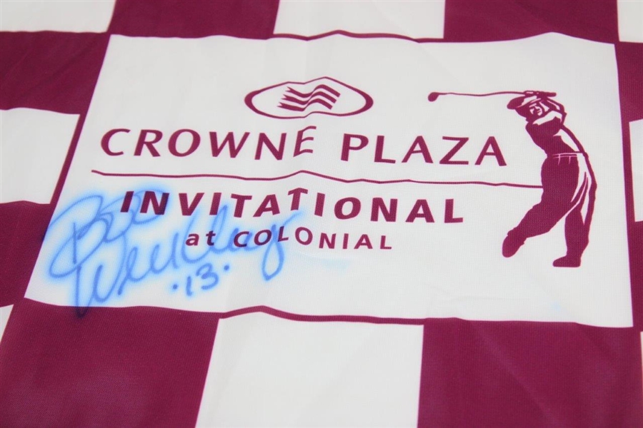 Boo Weekley Signed Crowne Plaza Invitational at Colonial Flag with '13' JSA ALOA