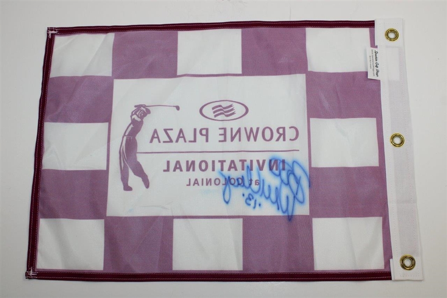 Boo Weekley Signed Crowne Plaza Invitational at Colonial Flag with '13' JSA ALOA