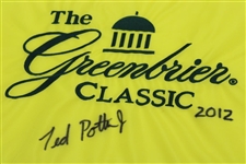 Ted Potter Jr. Signed 2012 The Greenbrier Classic Flag JSA ALOA
