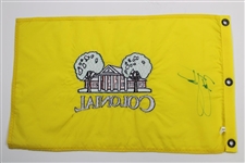 Zach Johnson Signed Colonial CC Flag - 2010 & 2012 Winner JSA ALOA