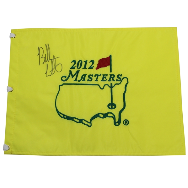 Bubba Watson Signed 2012 Masters Flag JSA ALOA