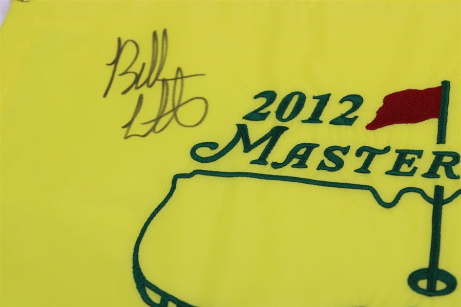 Bubba Watson Signed 2012 Masters Flag JSA ALOA