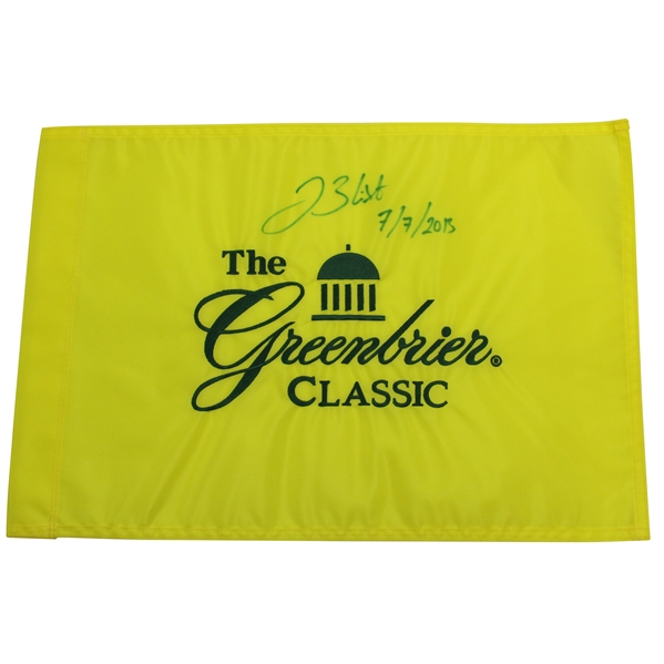 Jonas Blixt Signed The Greenbrier Classic Flag with '7/7/2013' JSA ALOA