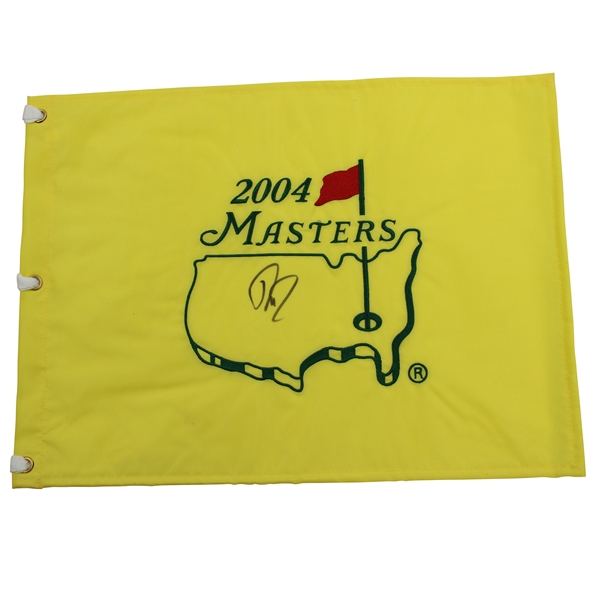 Davis Love III Signed 2004 Masters Embroidered Flag JSA ALOA
