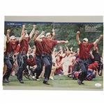 Leonard, Verplank, Couples, Furyk & Love Signed 2005 Presidents Cup Photo JSA ALOA