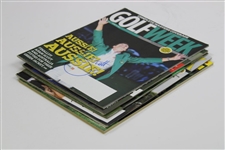 Watson, Scott, Leishman, Simpson & Singh Signed Golf World Magazines JSA ALOA