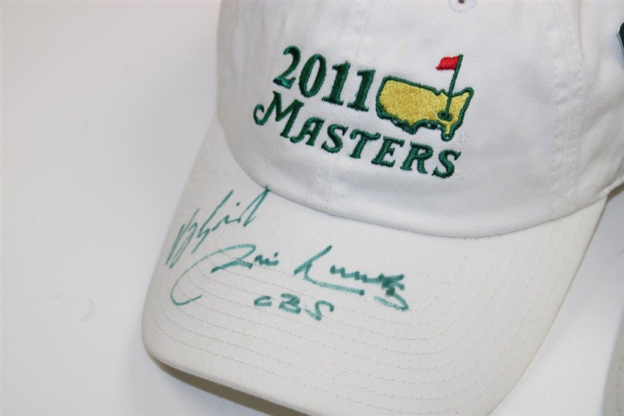 Vijay Singh & Jim Nantz Signed 2011 Masters Hat w/Fowler Signed 2011 Masters Hat JSA ALOA