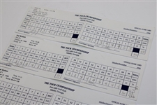 Hal Sutton's 1998 TOUR Championship at East Lake GC Winning Official Scorecards JSA ALOA