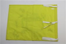 CBS Broadcast Team Signed 1999 Masters Tournament Embroidered Flag JSA ALOA