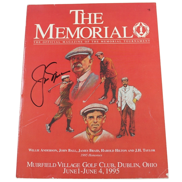Jack Nicklaus Signed 1995 Memorial Tournament Official Program JSA ALOA