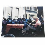 Arnold Palmer Signed 8x10 Driving His Tractor Photo JSA ALOA