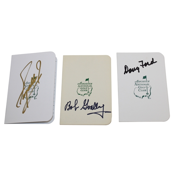 Fuzzy Zoeller, Bob Goalby & Doug Ford Signed Masters Scorecards JSA ALOA