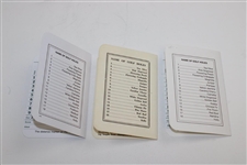 Fuzzy Zoeller, Bob Goalby & Doug Ford Signed Masters Scorecards JSA ALOA
