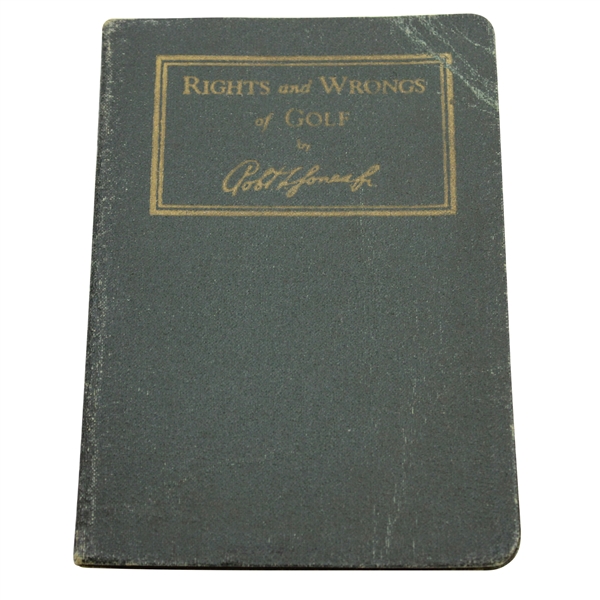 1935 Bobby Jones Rights And Wrongs Of Golf Book