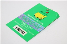 1995 Masters Tournament Monday Ticket #B02541 - Tiger Woods Masters Debut