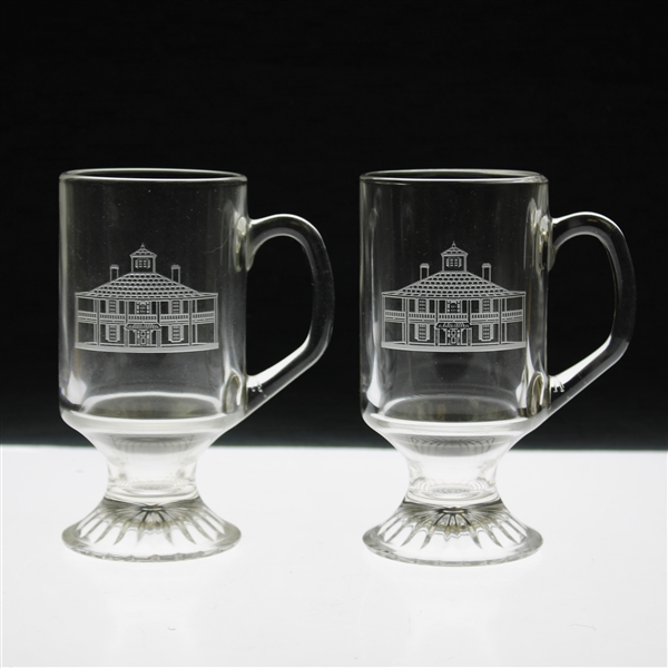 Pair of Augusta National GC Clubhouse Logo Coffee Glasses