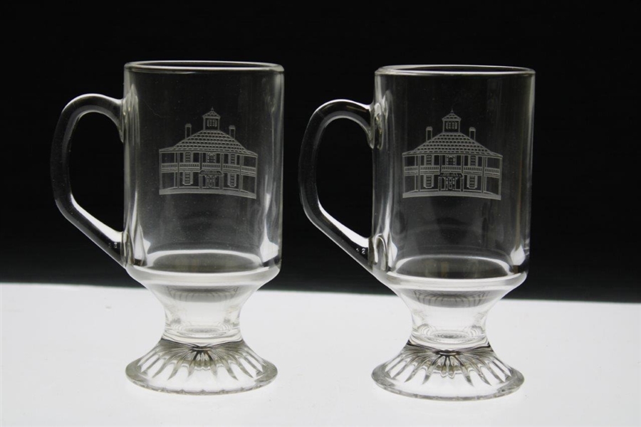 Pair of Augusta National GC Clubhouse Logo Coffee Glasses