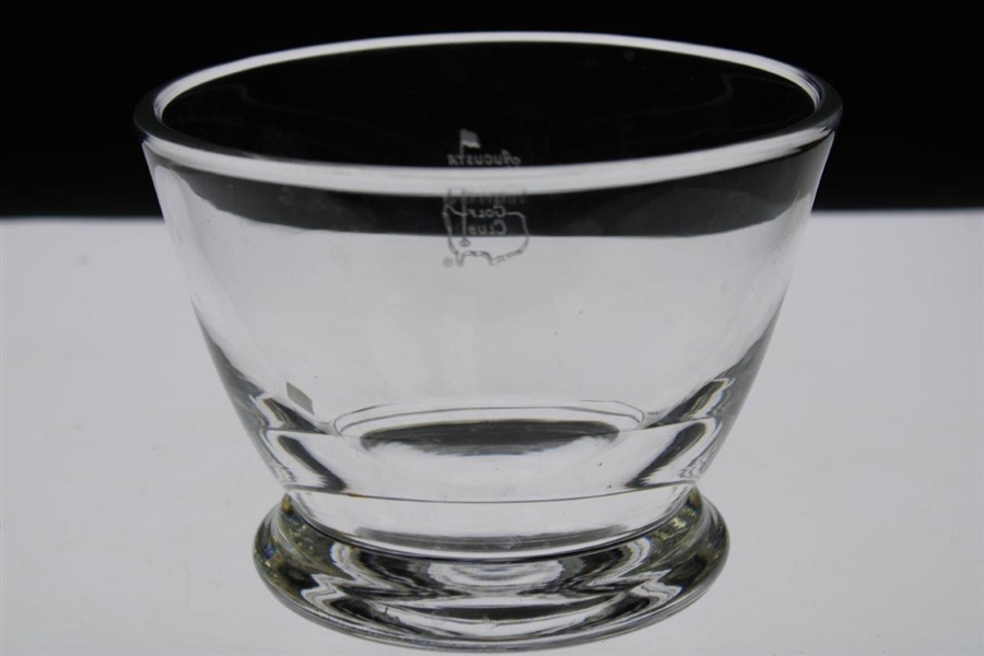 Classic Augusta National Golf Club Logo Sterling Cut Glass Bowl