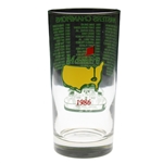 1986 Masters Tournament Commemorative Glass