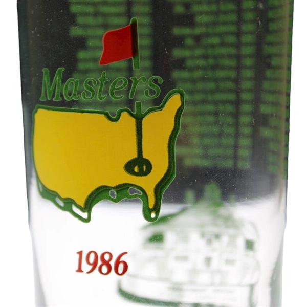 1986 Masters Tournament Commemorative Glass