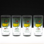 1997, 2001, 2002 & 2005 Masters Tournament Commemorative Glasses