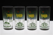1997, 2001, 2002 & 2005 Masters Tournament Commemorative Glasses
