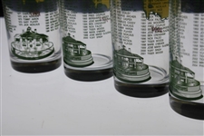 1997, 2001, 2002 & 2005 Masters Tournament Commemorative Glasses
