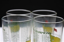 1997, 2001, 2002 & 2005 Masters Tournament Commemorative Glasses