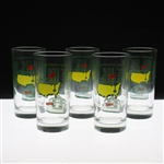 2008, 2009, 2010, 2011 & 2012 Masters Tournament Commemorative Glasses