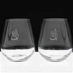 Pair of Augusta National Golf Club Sterling Cut Glass Snifter Glasses