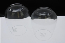 Pair of Augusta National Golf Club Sterling Cut Glass Snifter Glasses