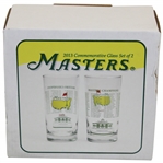 Pair of 2013 Masters Tournament Commemorative Glasses in Original Box