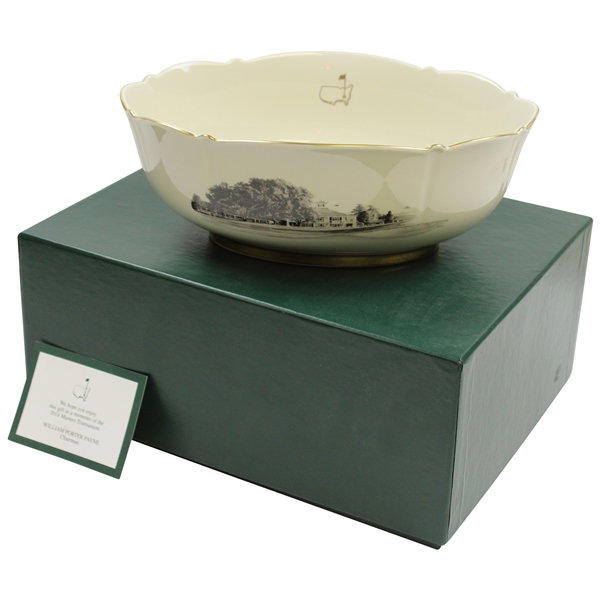 Augusta National Golf Club Pickard Porcelain Bowl - 2014 Masters Member Gift in Original Box with Card