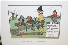 Charles Crombie Framed Perrier' Copywright Prints - Rules X, XVII & XVIII