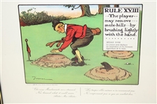 Charles Crombie Framed Perrier' Copywright Prints - Rules X, XVII & XVIII