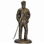 Old Tom Morris Ltd Ed No. 1 Ceramic Statue with Willie Park Club by Artist Bill Waugh