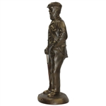 Old Tom Morris Ltd Ed No. 1 Ceramic Statue with Willie Park Club by Artist Bill Waugh