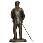 Old Tom Morris Ltd Ed No. 1 Ceramic Statue with Willie Park Club by Artist Bill Waugh