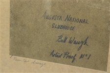 Augusta National GC Clubhouse Resin Cast Bronze AP No. 1 Picture by Artist Bill Waugh
