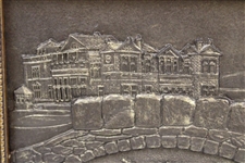 St. Andrews 'The Home of Golf' 1900-2000 Millenium Ltd Ed #4 Cast Resin Picture by Artist Bill Waugh