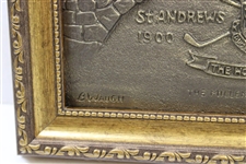 St. Andrews 'The Home of Golf' 1900-2000 Millenium Ltd Ed #4 Cast Resin Picture by Artist Bill Waugh