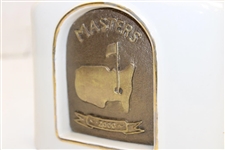 Augusta National Clubhouse 2000 Masters Logo Porcelain w/Bronze Decanter by Artist Bill Waugh
