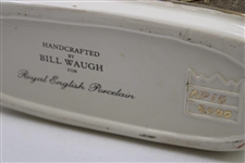 Augusta National Clubhouse 2000 Masters Logo Porcelain w/Bronze Decanter by Artist Bill Waugh