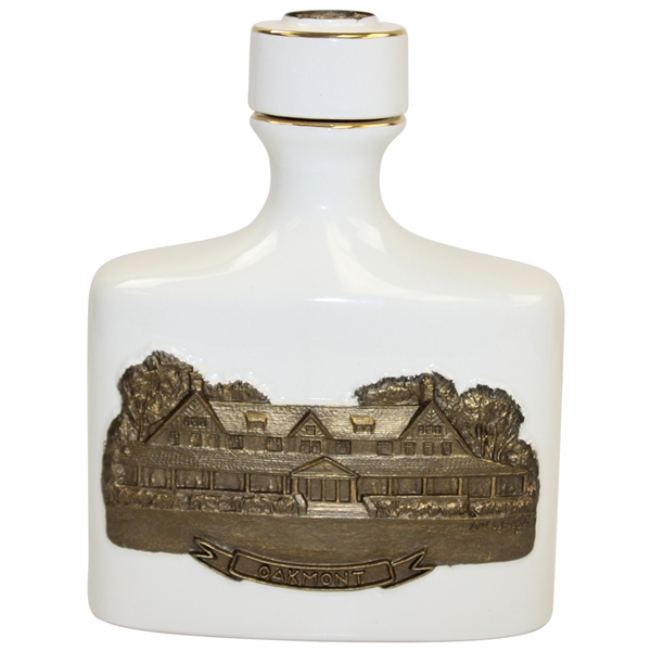 Oakmont Golf Club 1994 US Open Royal Porcelain w/Bronze Decanter by Artist Bill Waugh AP No. 1