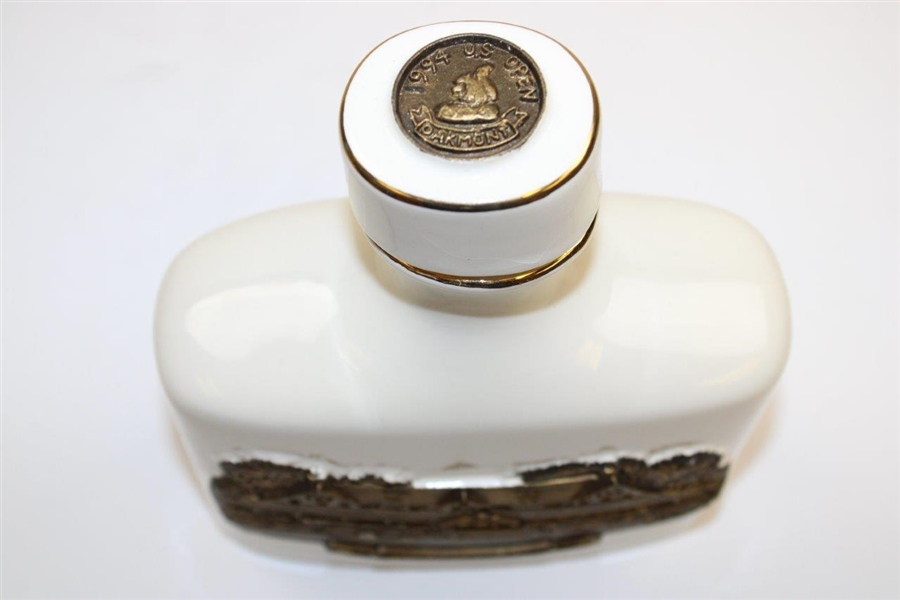 Oakmont Golf Club 1994 US Open Royal Porcelain w/Bronze Decanter by Artist Bill Waugh AP No. 1