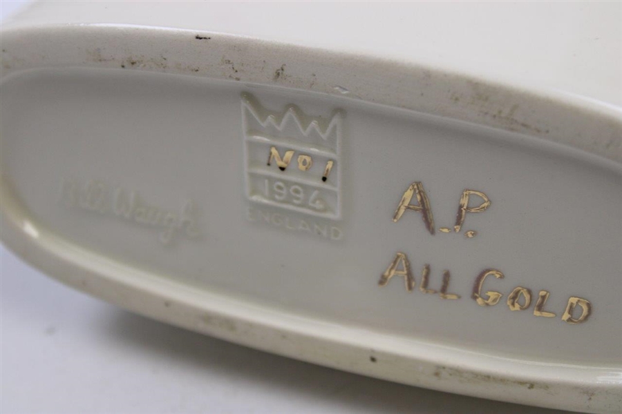 Oakmont Golf Club 1994 US Open Royal Porcelain w/Bronze Decanter by Artist Bill Waugh AP No. 1