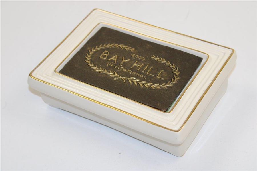 2000 Bay Hill Invitational Porcelain w/Bronze Card Holder by Artist Bill Waugh