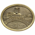 Old Tom Morris St Andrews Scotland 1821-1908 with Clubhouse Plaque by Artist Bill Waugh