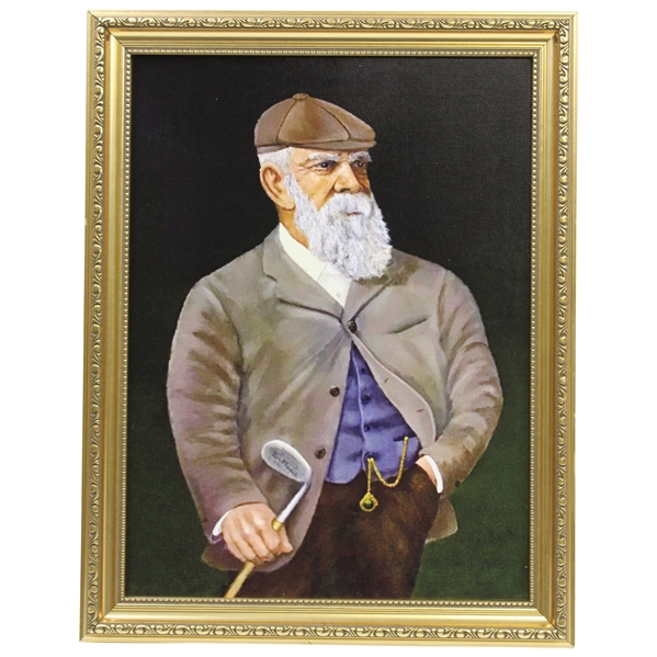 Old Tom Morris Canvas AP No. 1/10 Print by Artist Bill Waugh - Framed