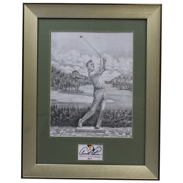2017 Arnold Palmer Invitational Original Presentation Sample Signed by Artist Bill Waugh